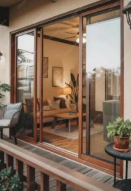 Porta balcão de correr para sala